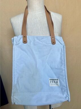 FEED Market Tote Canvas Bag – Unused